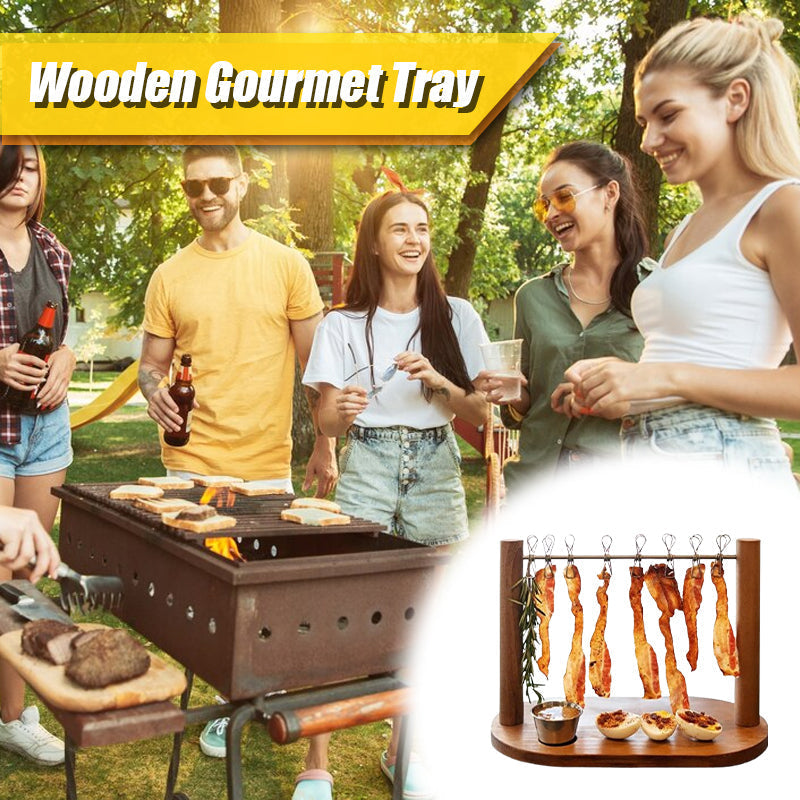 Gourmet-Tablett aus Holz