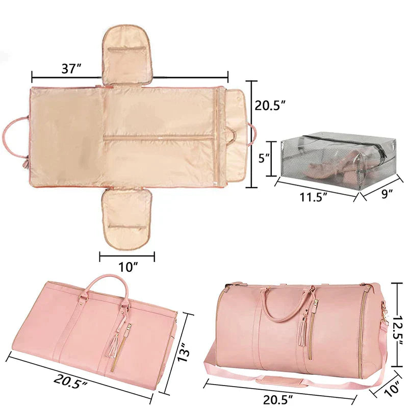 Multifunktionale, zusammenklappbare, tragbare Reisetasche